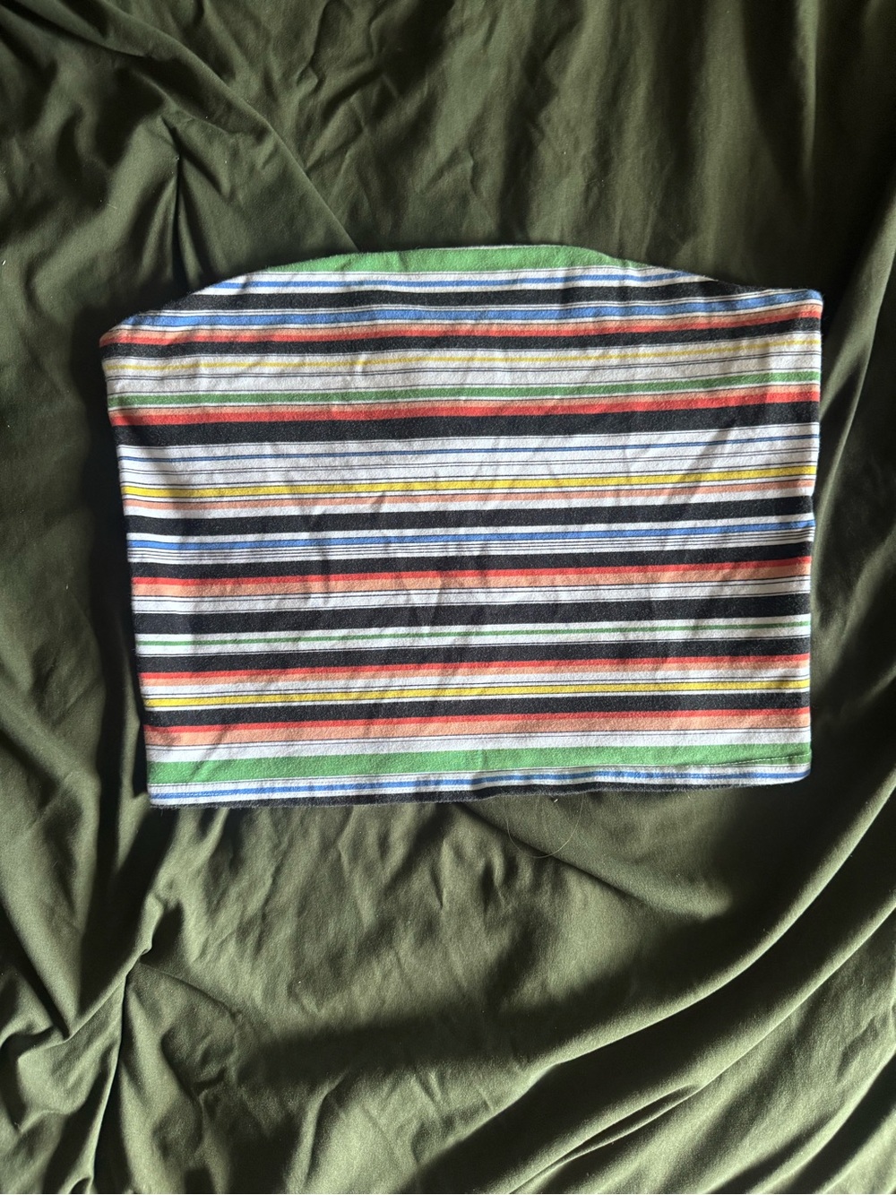 Urban Outfitters Strapless Tube Top with Multicolor stripes